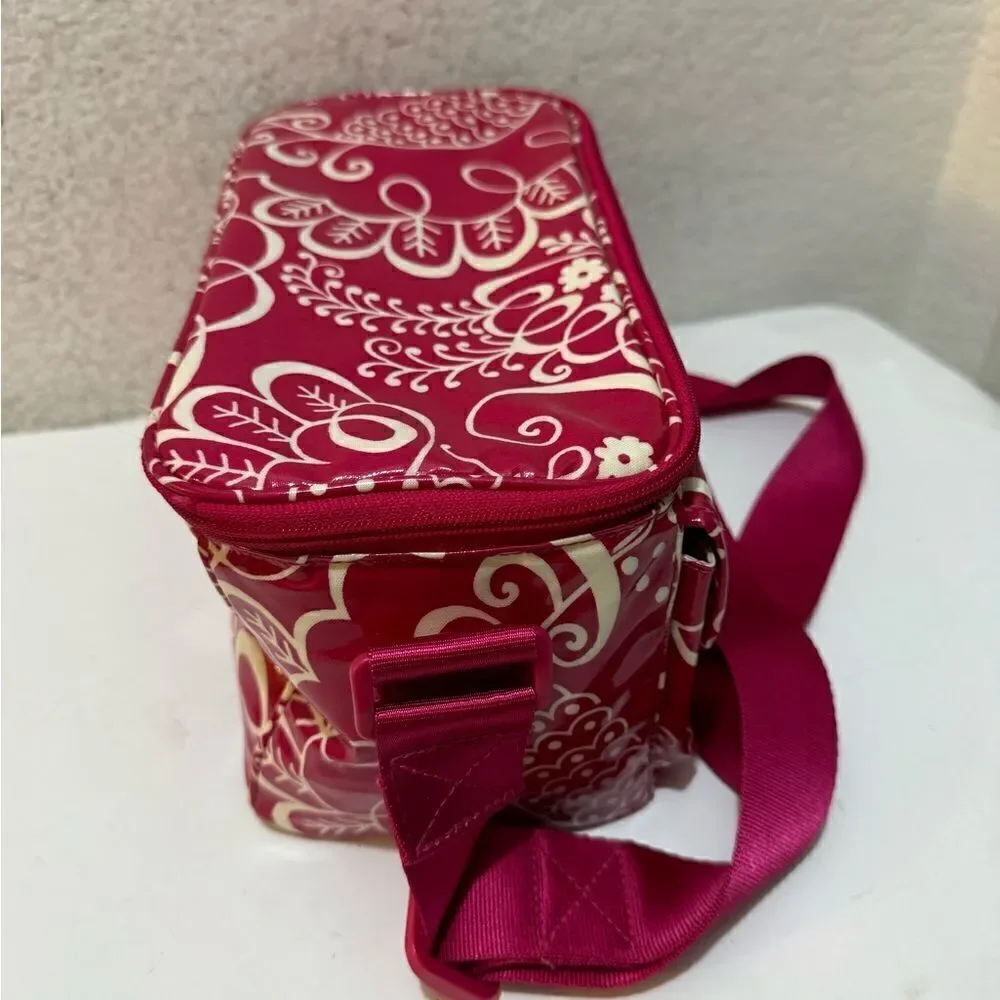 Vera Bradley twirly bird retired pattern make up case lunch box